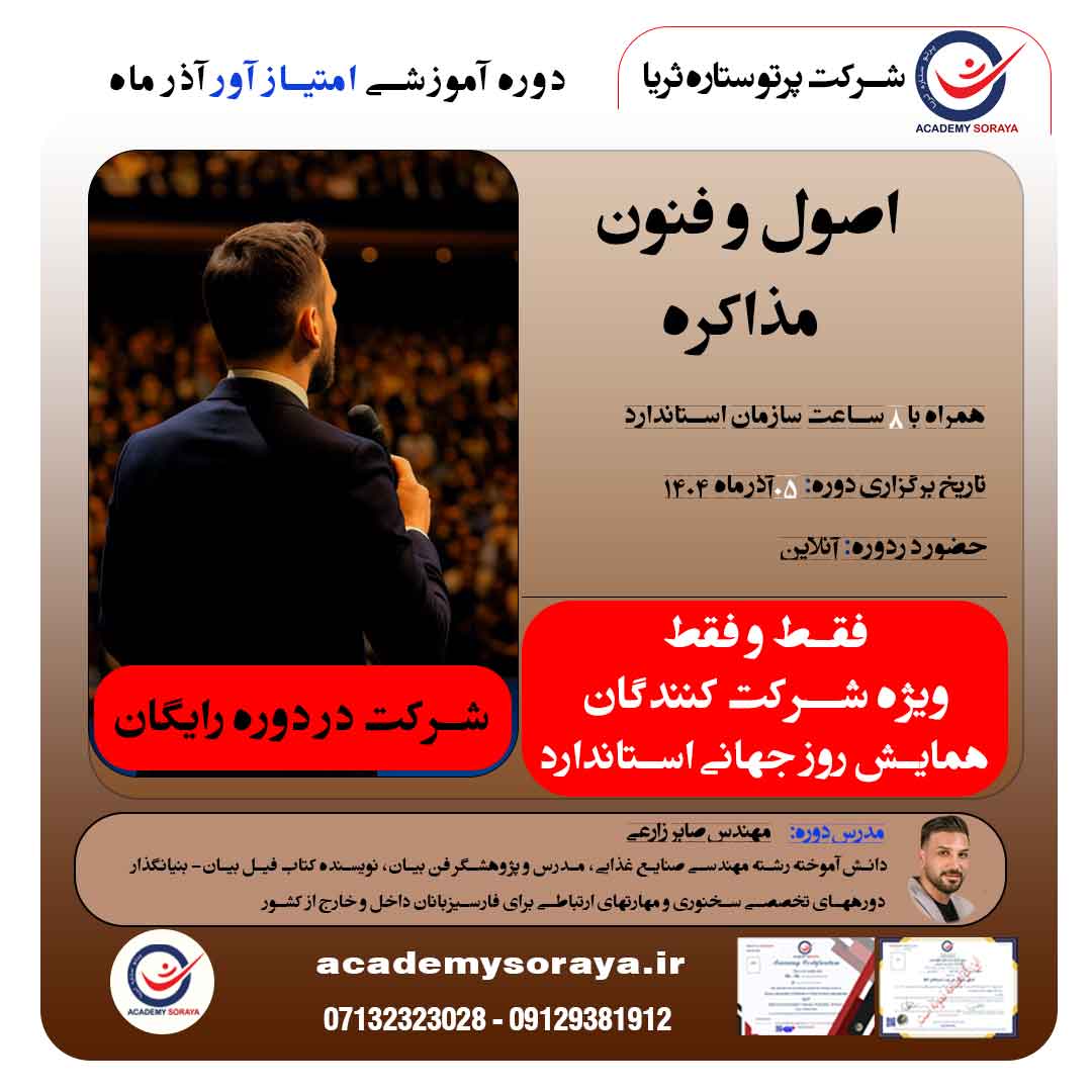 بکارگیری اصول و فنون مذاکره در سازمان‌های حرفه‌ای